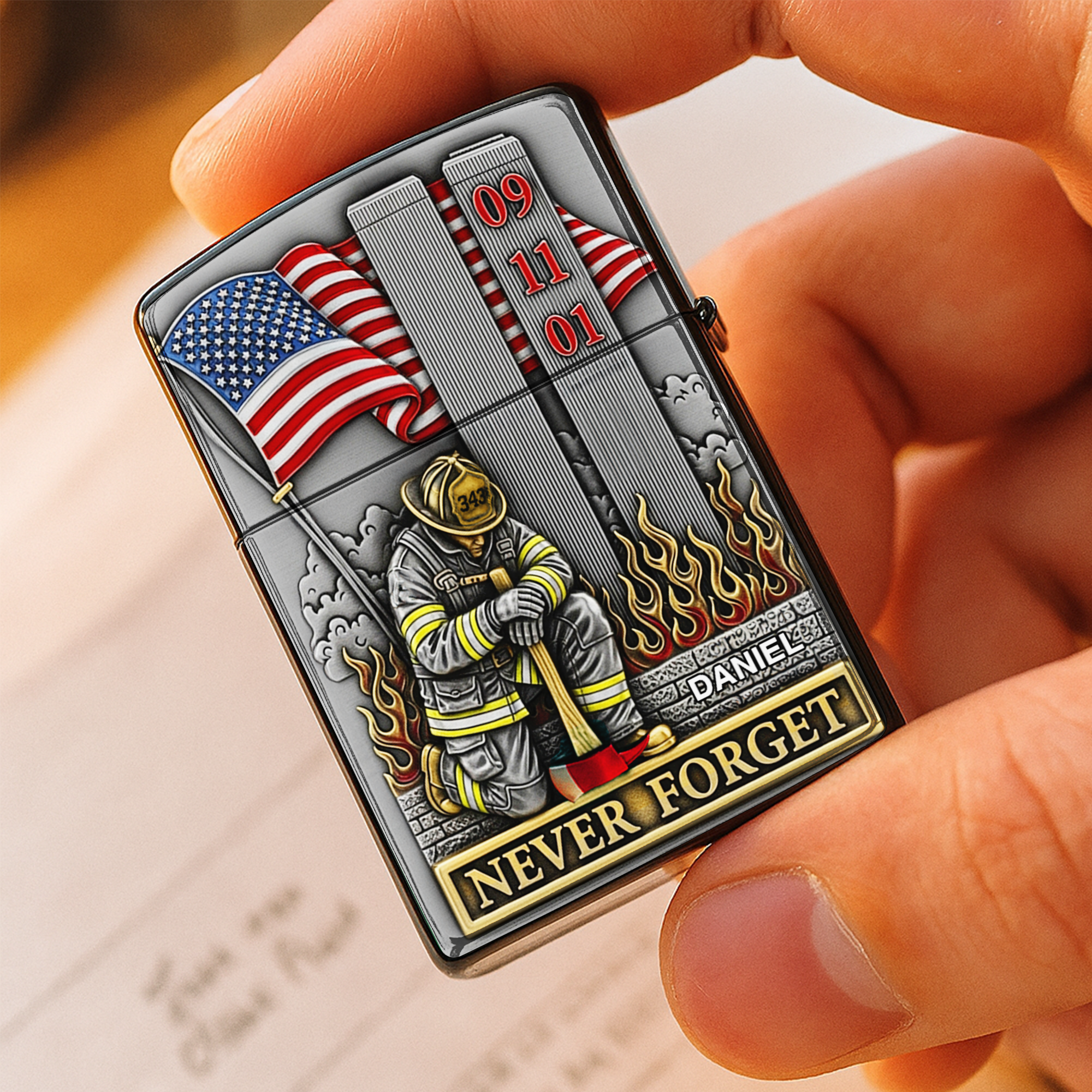 911 Firefighter Lighter - Personalized Gift For Firefighter 04TOLU060825 - Lighter - GoDuckee