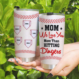 Personalized Gifts For Mom Tumbler More Than Hitting Dingers - Tumbler Cups - GoDuckee