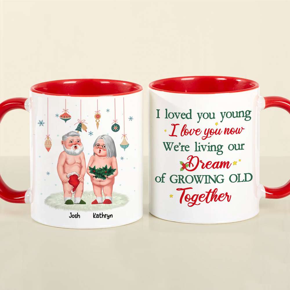 I Adore You, Couple Gift, Personalized Mug, Christmas Funny Couple Mug -  GoDuckee