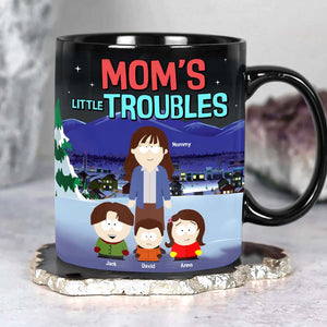 Personalized Gifts For Mom Coffee Mug 01tgtn030425hg Mom's Little Troubles - Coffee Mug - GoDuckee