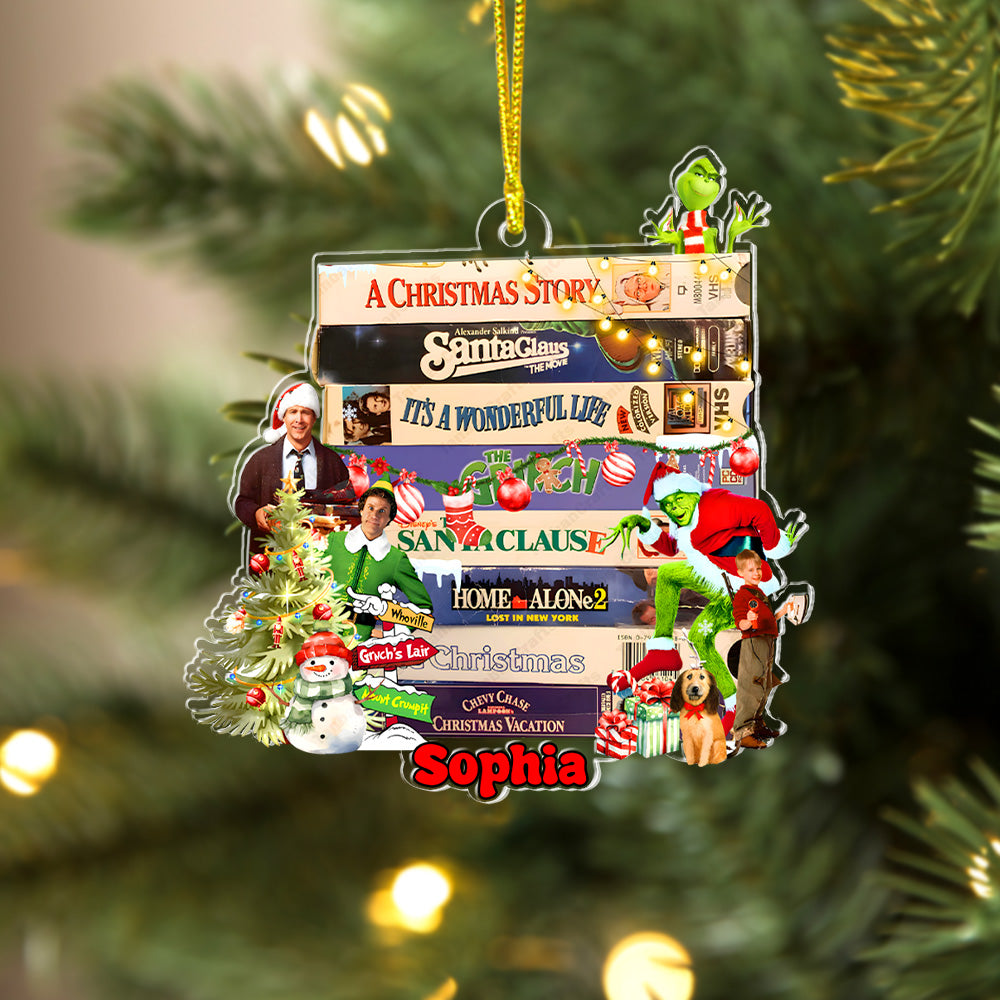 Custom Name Gifts For Movie Fans Christmas Acrylic Ornament 04XQTN190924 - Ornament - GoDuckee