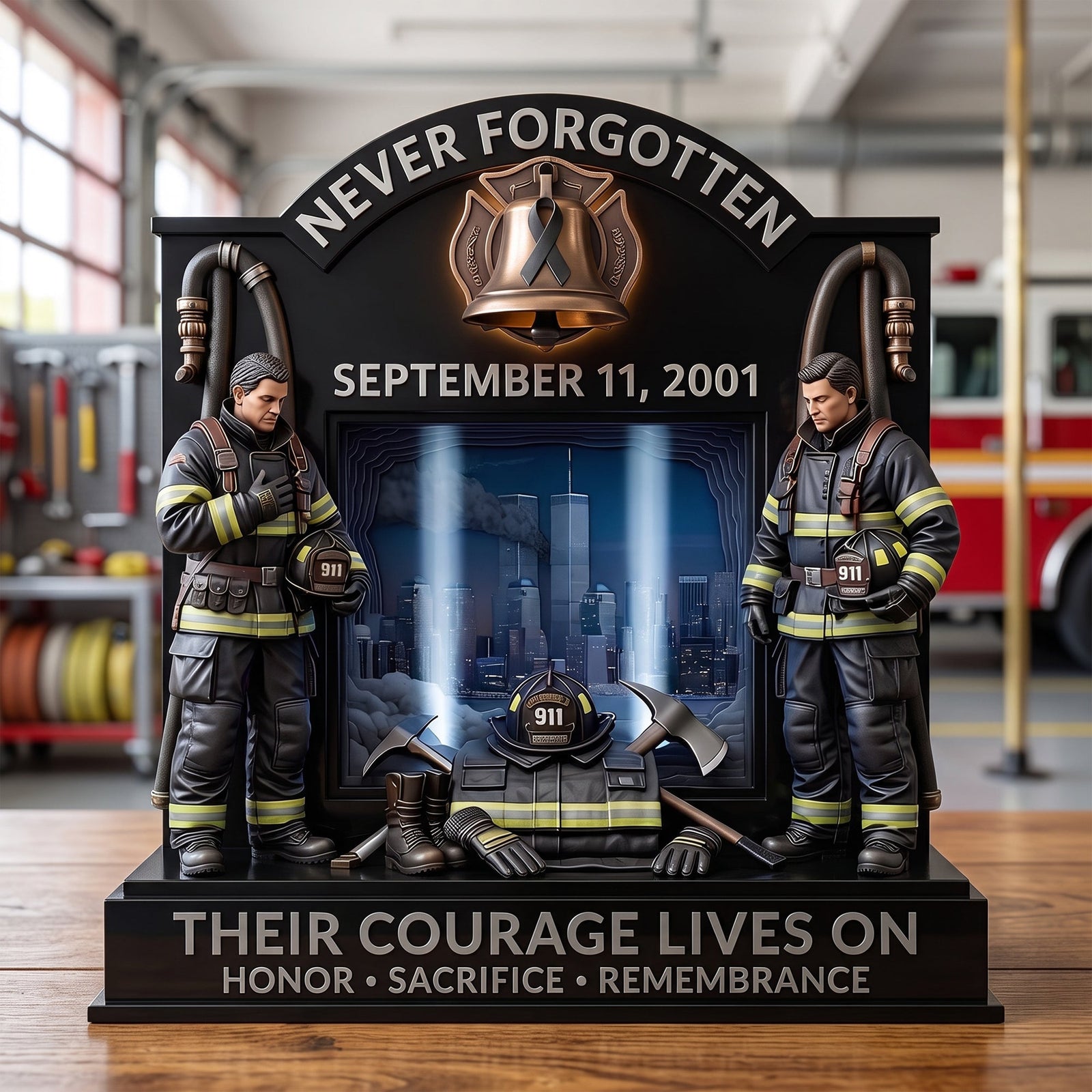 Memorial Acrylic Plaque - Personalized Gifts For Firefighters 01TOTN270726 - Shaped Plaques - GoDuckee