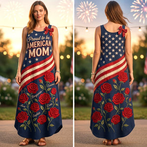 Proud Mom Maxi Dress - Personalized Gifts For Mom 02PAQN060426 - Dress - GoDuckee