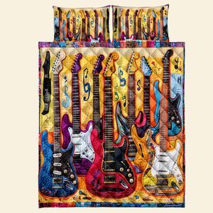 Gifts For Guitar Lovers Quilt Bed Set 05qnqn301024 - Blanket - GoDuckee