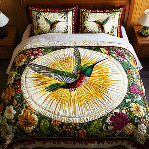 Personalized Gifts For Hummingbird Lovers Quilt Bedding Set Special Line 06TGMH180125 - Blanket - GoDuckee