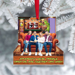 Custom Photo Gift For Friends Ornament 05OHMH260924 - Ornament - GoDuckee