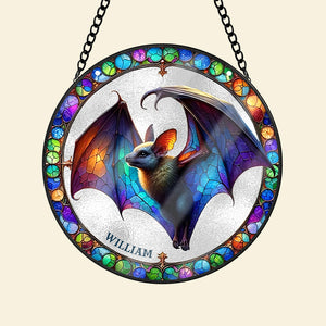 Personalized Halloween Gifts For Horror Fans Bat Stained Glass Ornament 03acxx220824/03acqn230824 - Ornament - GoDuckee