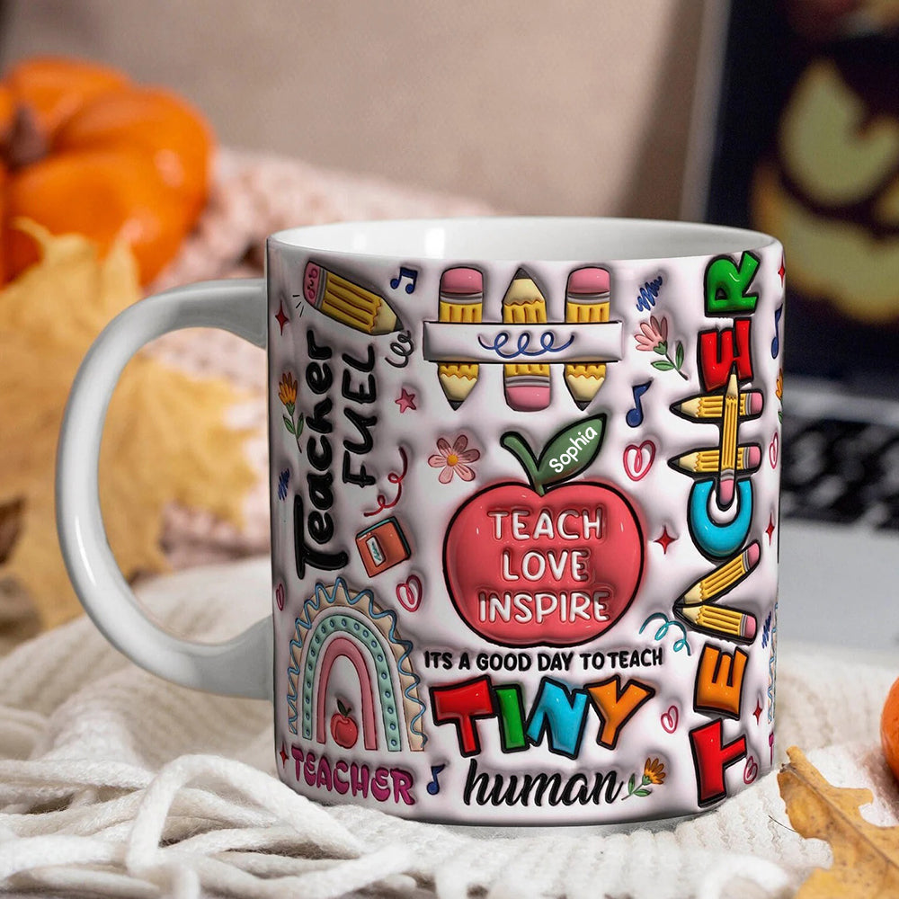 Personalized Gifts For Teacher Christmas Coffee Mug 07ACDT060924 - Coffee Mug - GoDuckee