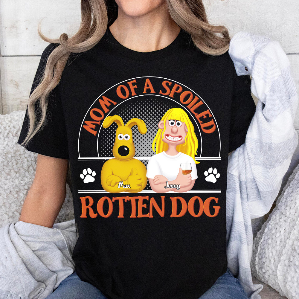Personalized Gifts For Dog Lovers Shirt 05totn040225pa Mom Of Spoiled Rotten Dogs - Shirts - GoDuckee