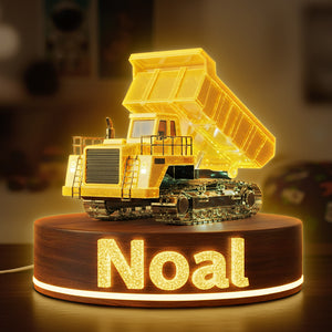 Building Construction Tractor Light Box - Personalized Gift For Kids 02HYTA061225 - Light Box - GoDuckee