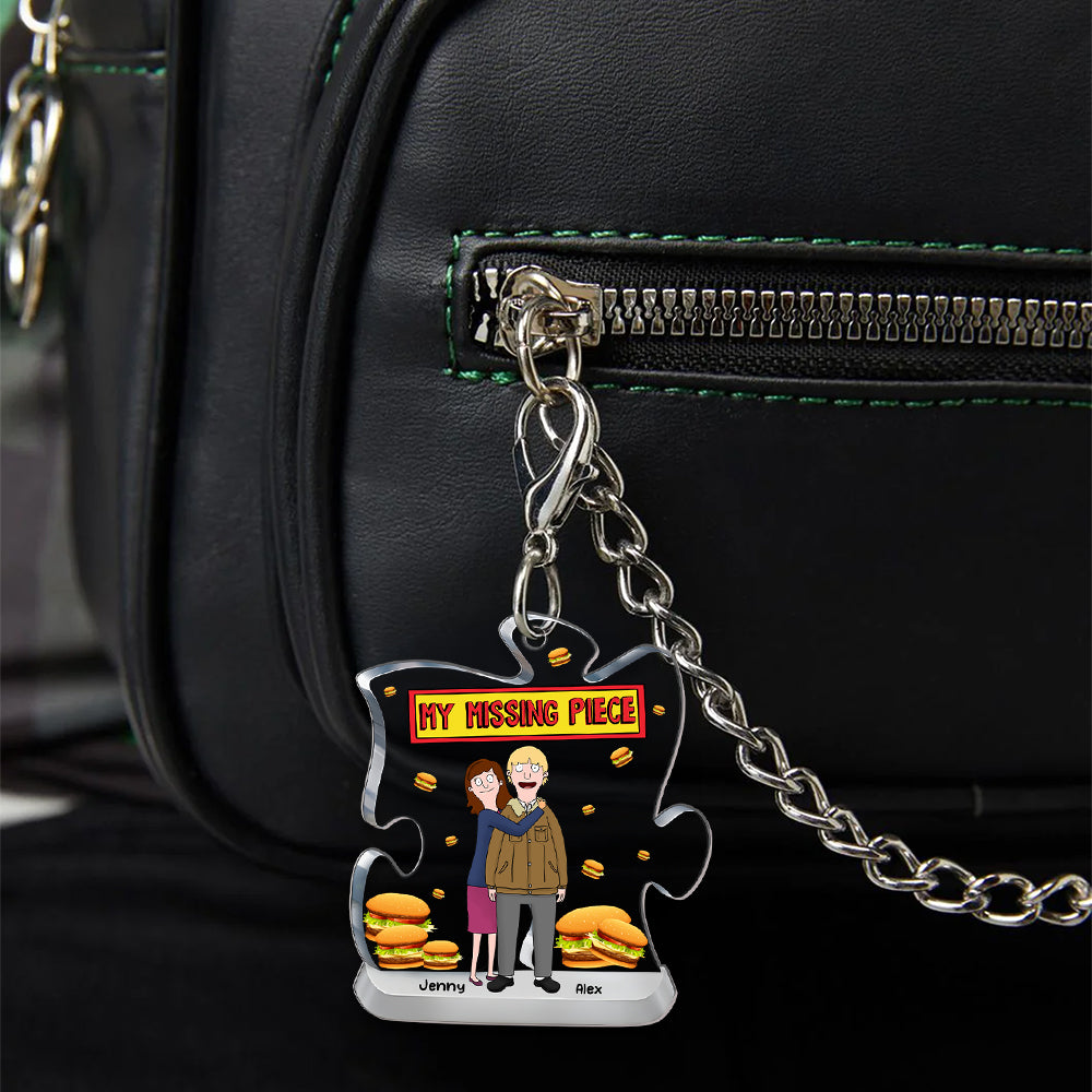 Personalized Gifts For Couple Keychain My Missing Piece 03OHMH140225HG - Keychains - GoDuckee