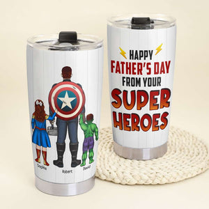 Happy Father's Day From Kids, Personalized Tumbler, Dear Best Dad Tumbler, Gift For Dad 10acqn220523tm - Tumbler Cup - GoDuckee