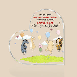 Personalized Gifts For Mom Heart Plaque Mom You're The Best 01HTHN270224 - Shaped Plaques - GoDuckee