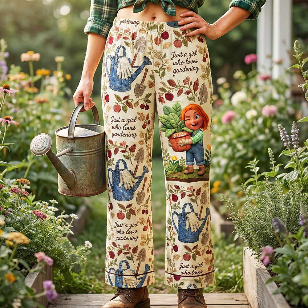 Garden Girl Pajama Pants - Personalized Gifts For Gardeners 03pata140126 - Pajama Pant - GoDuckee