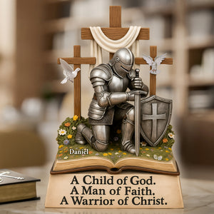 A Child Of God Acrylic Plaque - Personalized Gifts For Jesus Lover 02HULU130525 - Shaped Plaques - GoDuckee