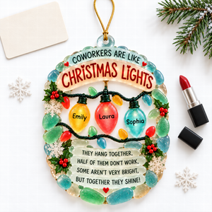 Coworker Christmas Light Ornament - Personalized Gifts For Coworker 04naqn091026