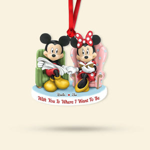 Cute Couple 01huhn271023 Personalized Ornament - Ornament - GoDuckee