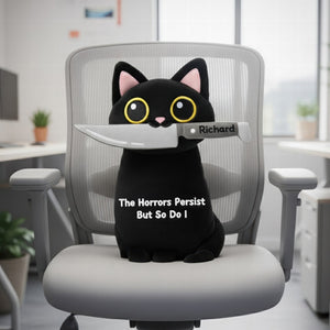 Black Cat Custom Shape Pillow - Personalized Gifts For Coworker 02huqn151125 - Pillow - GoDuckee