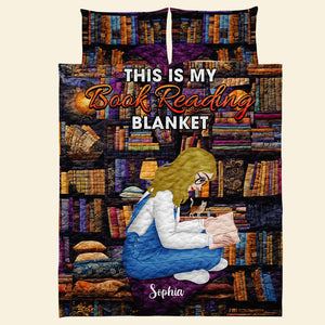 Personalized Gifts For Book Lovers Quilt Bed Set Reading Book Girl 03KAQN301224HG - Blanket - GoDuckee