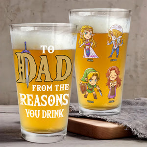 Personalized Gifts For Dad Beer Glass 04naqn130524 Father's Day - Drinkware - GoDuckee