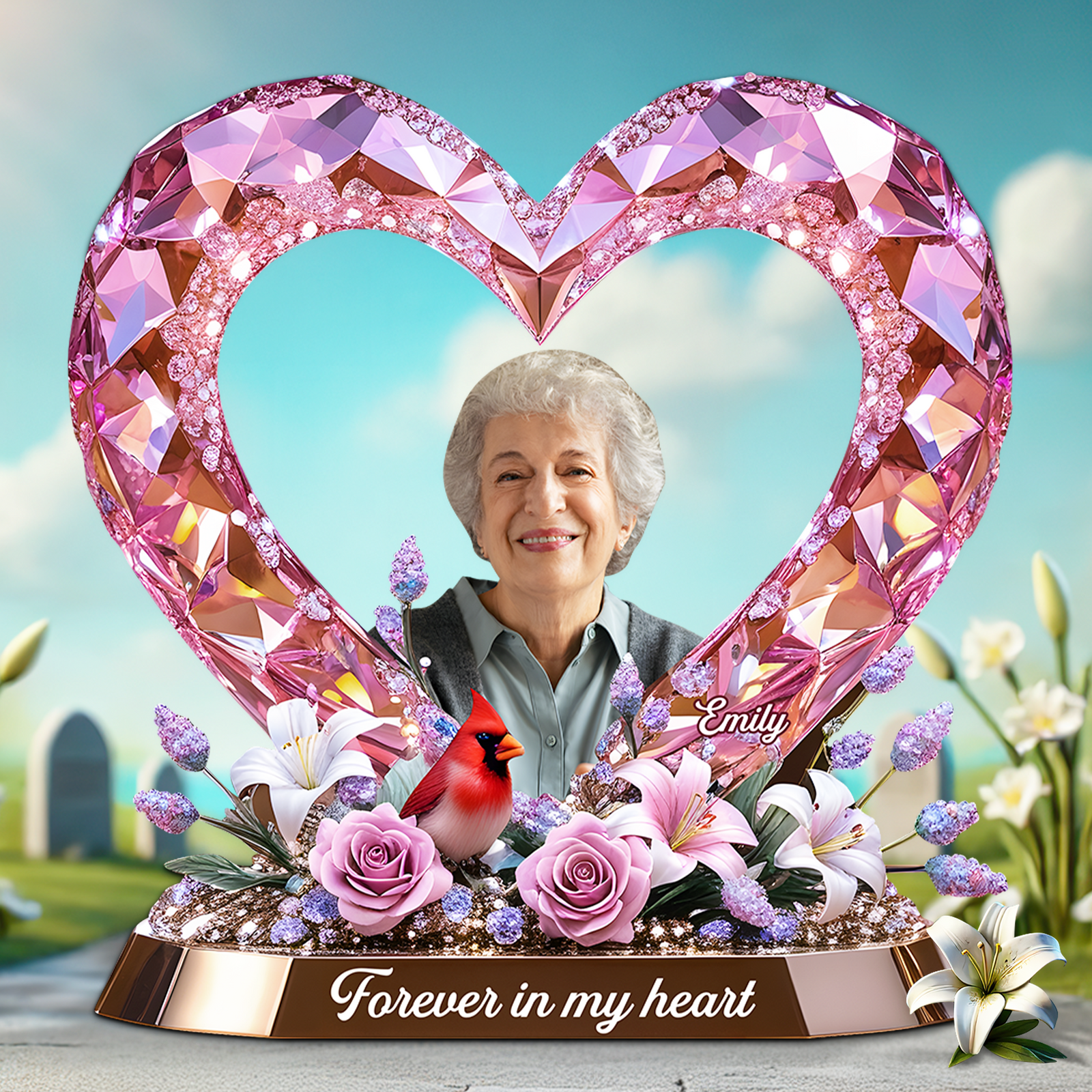 Memorial Plaque - Custom Photo Gifts For Loved Ones 01tgpu120525 - Shaped Plaques - GoDuckee