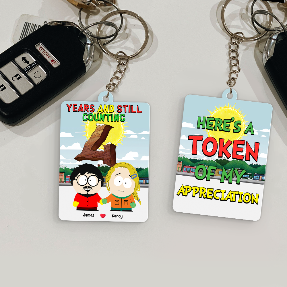 Personalized Gifts For Couple Keychain 01topu080125hg - Keychains - GoDuckee