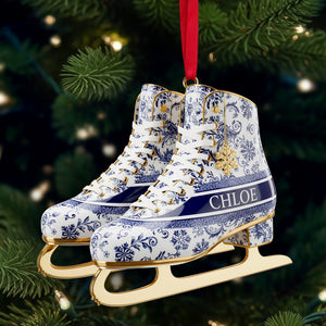 Winter Skating Ornament - Personalized Gifts For Skateboarders 05PGLU241025 - Ornament - GoDuckee