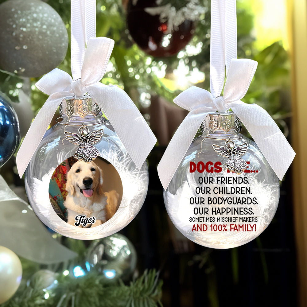 Christmas Gift For Dog Lover, Personalized Cusom Photo Memorial Ornament - Ornament - GoDuckee