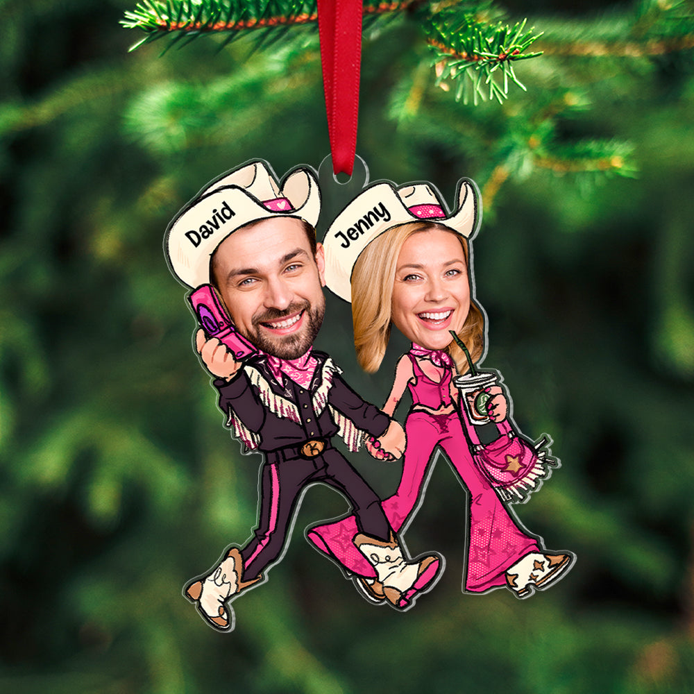Fashion Doll Couple Acrylic Custom Shape Ornament 03natn161123 - Ornament - GoDuckee
