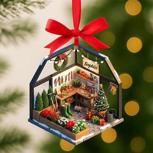 Gardening Miniature Christmas Ornament - Personalized Gifts For Garden Lovers 05pgqn120825 - Ornament - GoDuckee