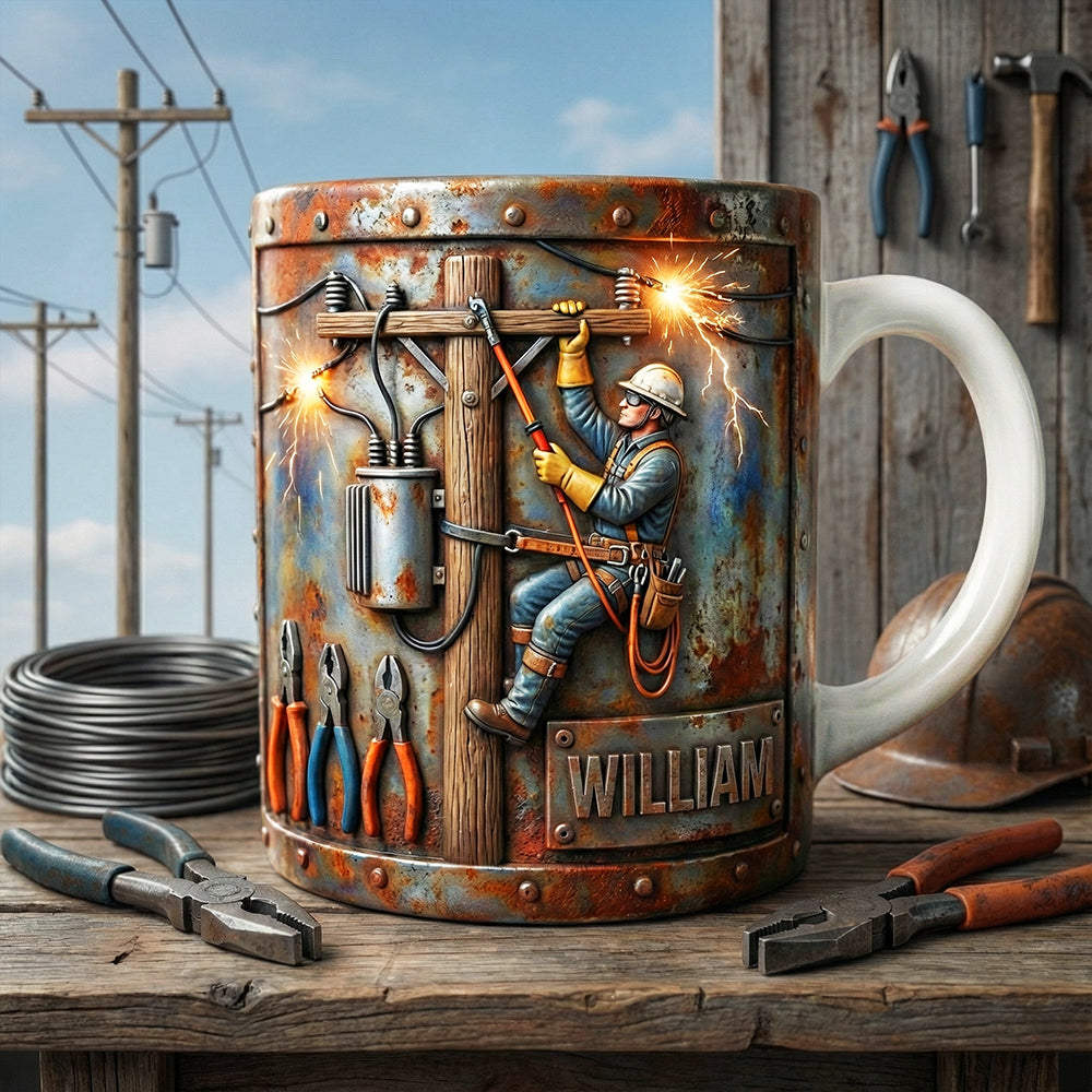 Lineman Coffee Mug - Personalized Gifts For Lineman Lovers 03tgta151225 - Coffee Mug - GoDuckee