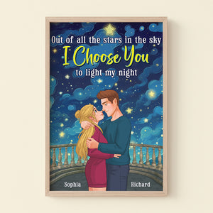 Personalized Gifts For Couple Light Frame I Choose You 01toqn211223da - Canvas Print - GoDuckee