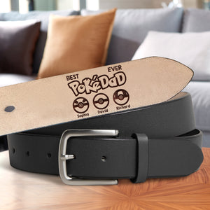 Personalized Dad Men's Belt 02NAQN060424 Father's Day - Belts - GoDuckee