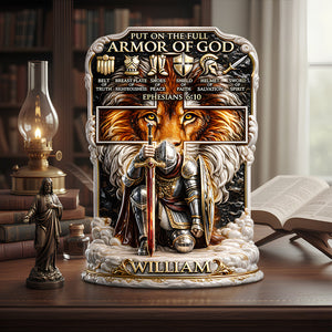 Armor of God – Acrylic Plaque Personalized Gifts For Christian 02HUDT120126 - Shaped Plaques - GoDuckee