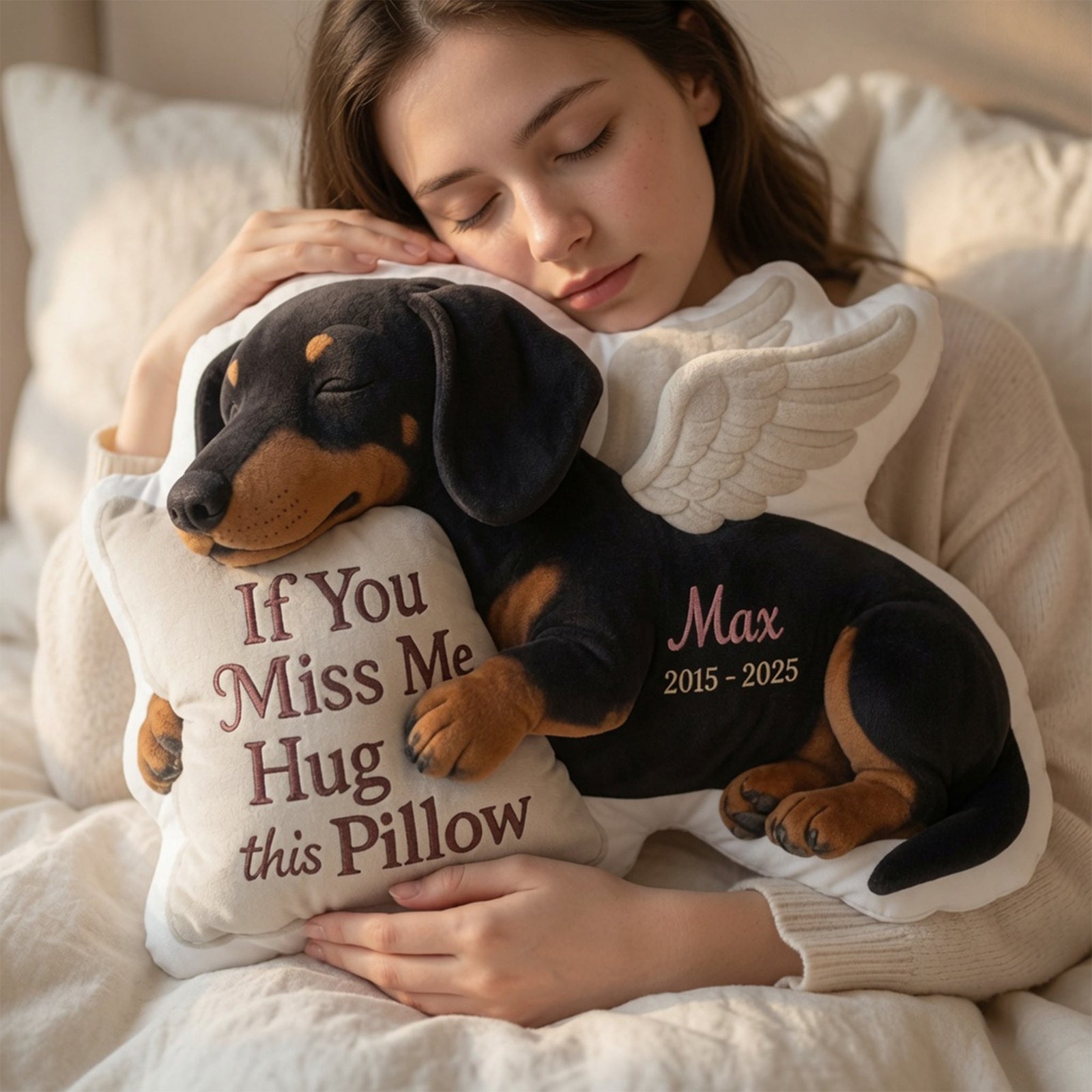 Dog Memorial Custom Shaped Pillow - Custom Photo Gifts For Dog Lover 05tglu020726 - Pillow - GoDuckee