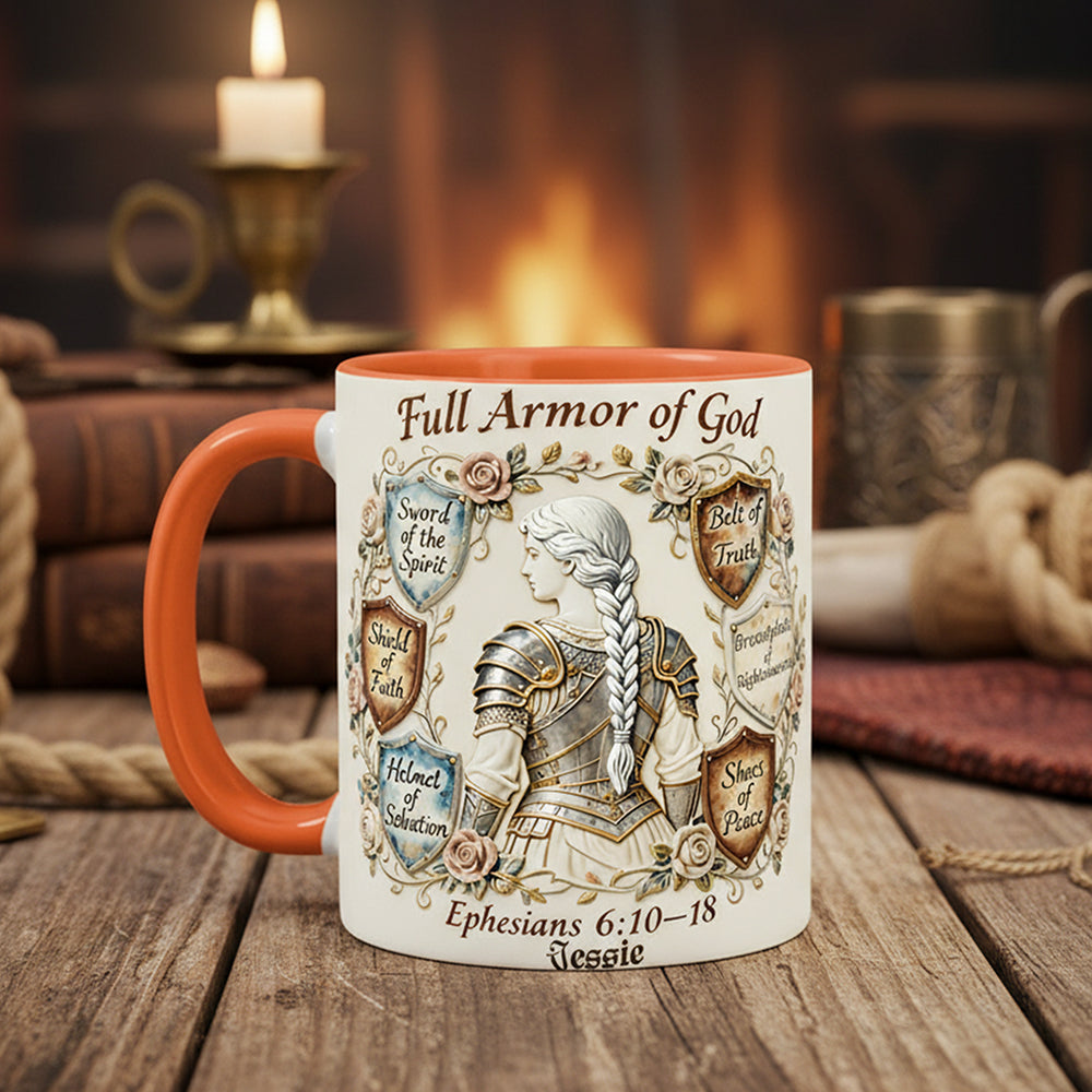 Armor Of God Coffee Accent Mug - Personalized Gifts For Christian 03pata261225 - Coffee Mug - GoDuckee