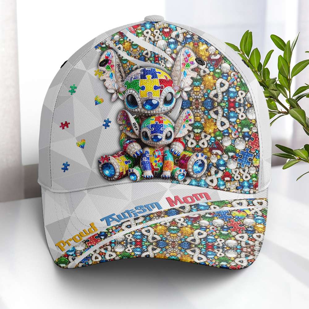 Personalized Gifts For Autism Mom Classic Cap, Cute Character 02TGMH210325 - Caps - GoDuckee