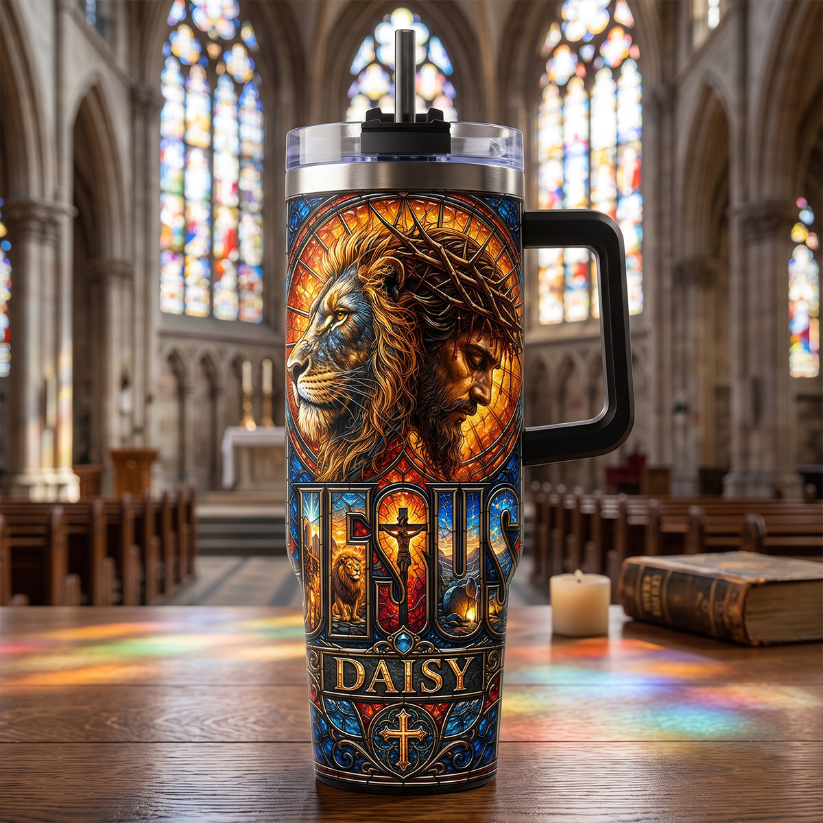 Faith & Strength Christian Tumbler - Personalized Gifts 01hutn010726 - Tumbler Cup - GoDuckee