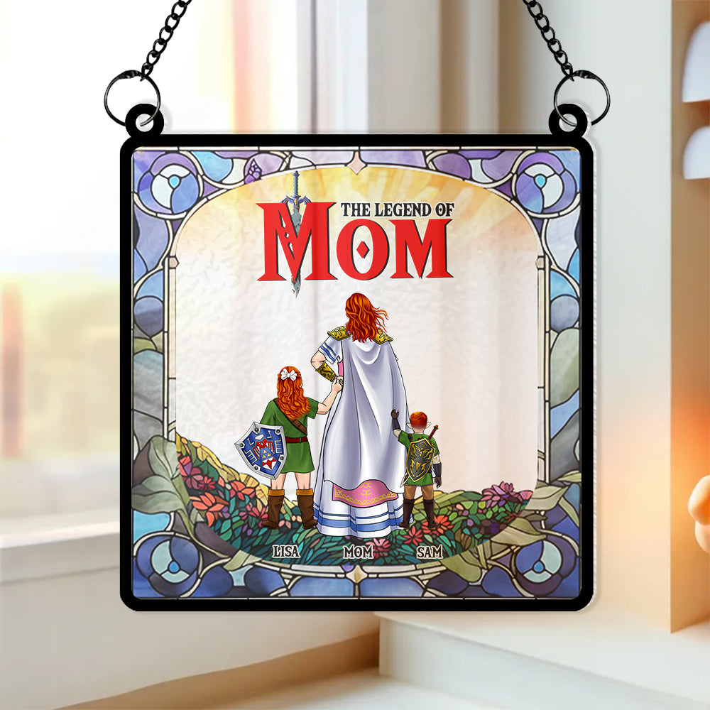 Personalized Gifts For Mom Suncatcher Window Hanging Ornament 01KAMH250424HG Mother's Day - Ornaments - GoDuckee