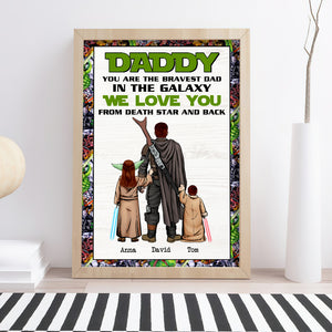 You Are The Bravest Dad Personalized Canvas Print, Gift For Dad-4ohtn180523hh - Poster & Canvas - GoDuckee