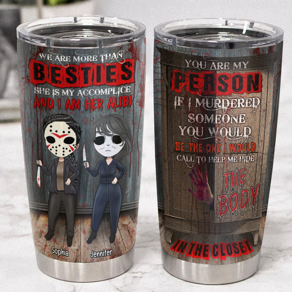 We Are More Than Besties-Personalized Tumbler-Gift For Besties- Halloween Gifts-TZ-TCTT-04htqn200723hh - Tumbler Cup - GoDuckee