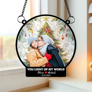 Custom Photop Gifts For Couple Suncatcher Ornament 02PGMH200724 - Ornament - GoDuckee