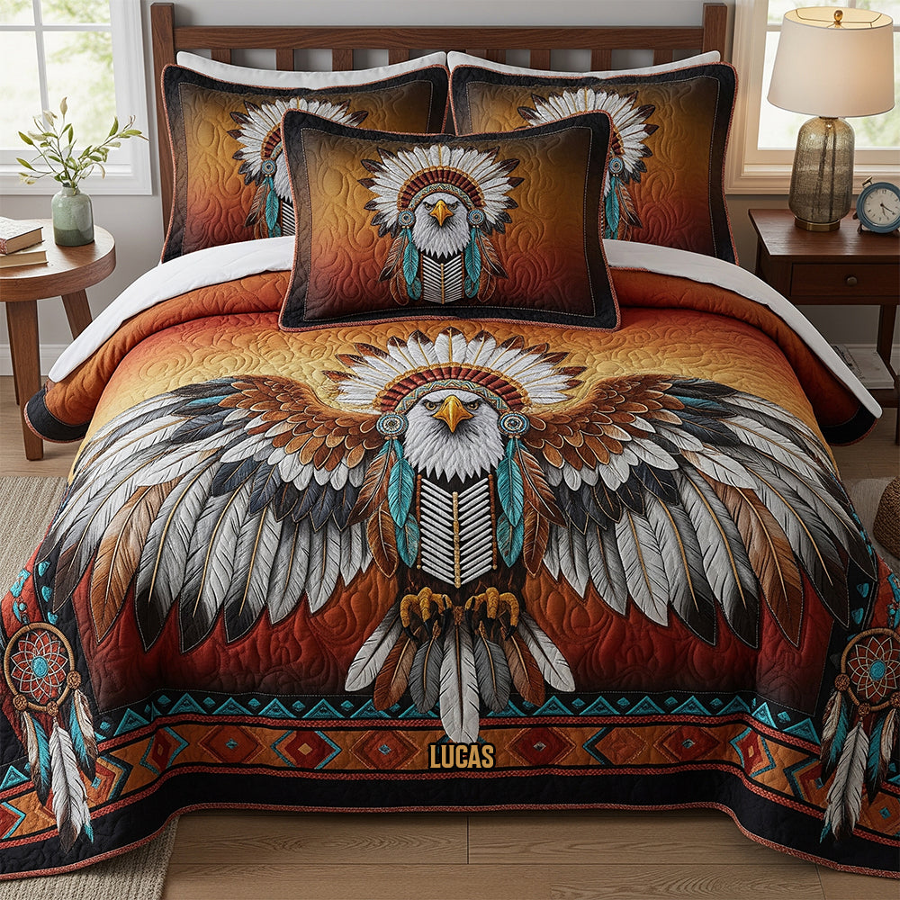 Native American Personalized Quilt Bedding Set Special Line 01natn140725 - Blanket - GoDuckee