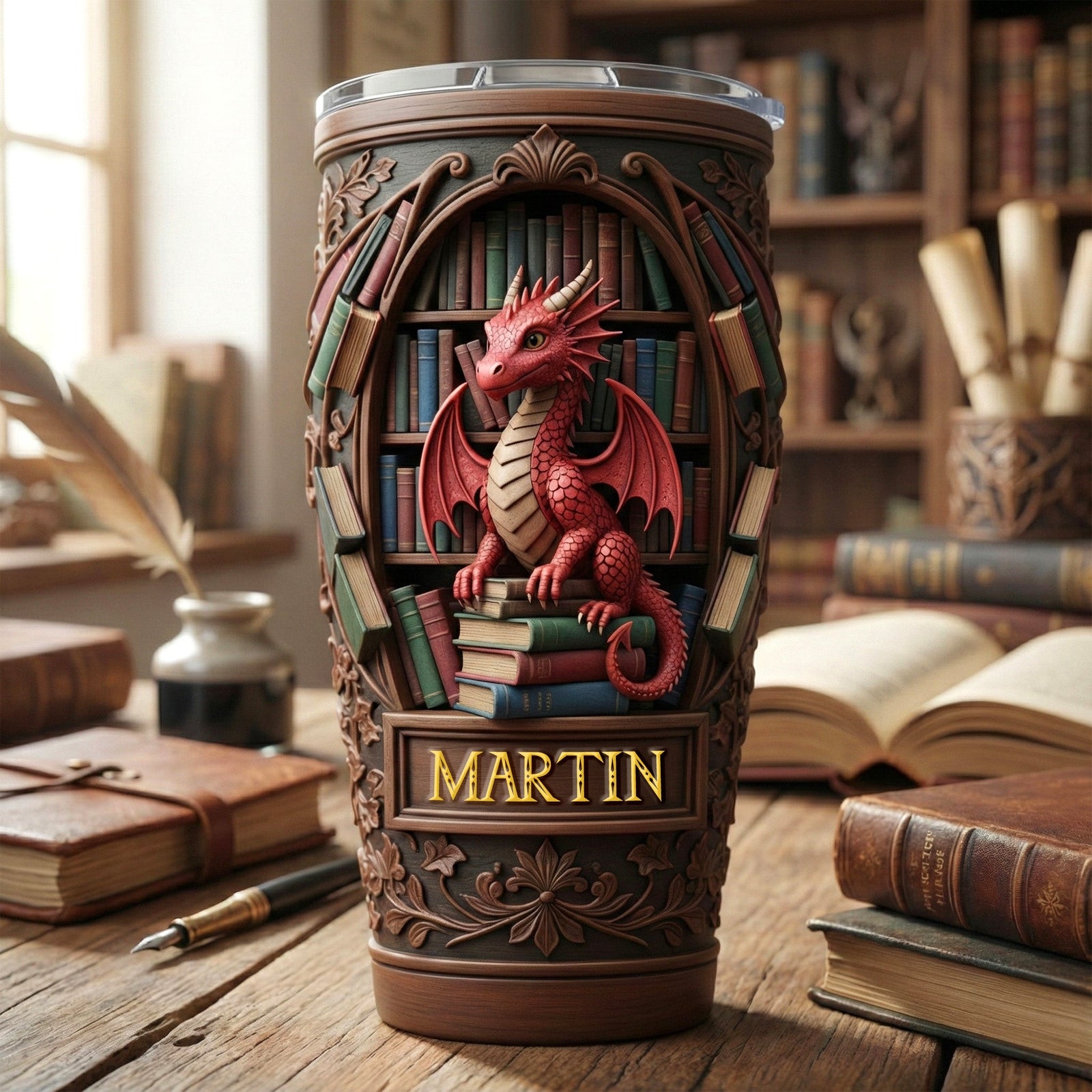 Dragon Tumbler - Personalized Gifts For Book Lovers 02kimg271225 - Tumbler Cup - GoDuckee