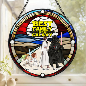 Personalized Gifts For Family Christmas Stained Glass Ornament 03TGLU071024 - Ornament - GoDuckee