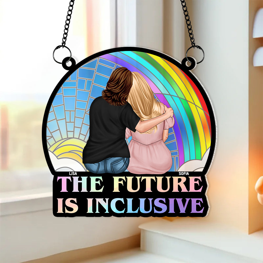 Personalized Gifts For Couple Suncatcher Window Hanging Ornament 01XQMH190624TM - Ornament - GoDuckee