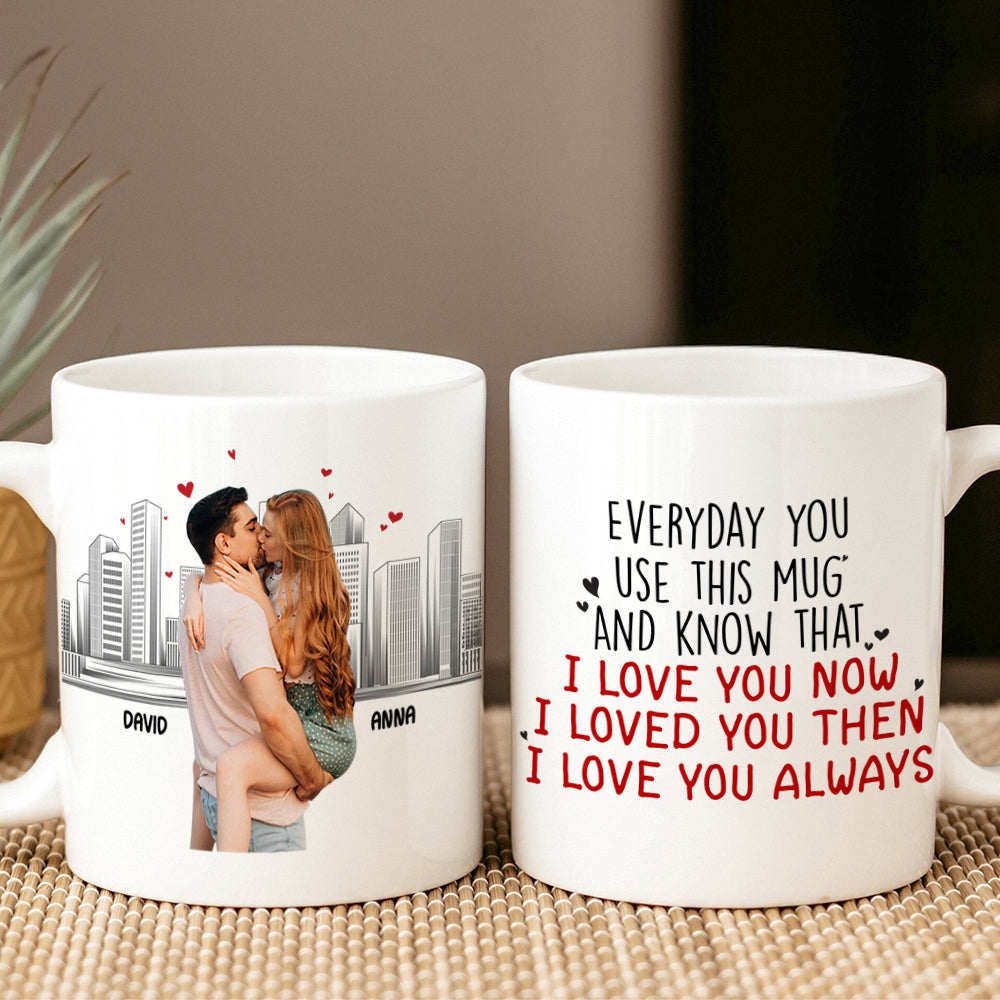 I Love You Forever, Personalized Coffee Mug, Anniversary Couple Gift - Coffee Mug - GoDuckee