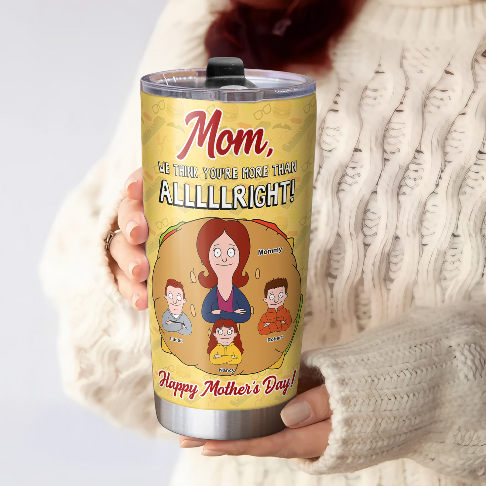 Personalized Gifts For Mom Tumbler You're More Than Alright 02kapu120225hg - Tumbler Cup - GoDuckee