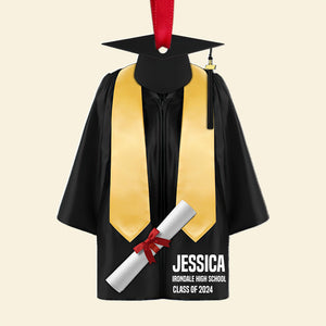 Graduation Gown, Personalized Acrylic Ornament For Senior Graduate - Ornament - GoDuckee