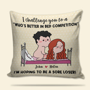 I Challenge You, Gift For Couple, Personalized Pillow, Naughty Couple Pillow, Couple Gift - Pillow - GoDuckee